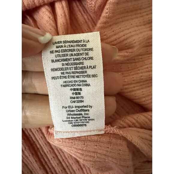 Free People Women's Beach Bound Tank Top Orange Pink‎ Sand Boho Feminine Size XS - Picture 9 of 9